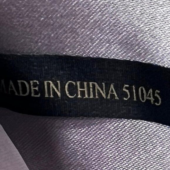 Jessica McClintock Gray Faux Crocodile Emboss Leather Clutch Handbag Chain Strap - Picture 12 of 13